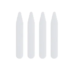 10 Pcs Transparent Plastic Collar Stays