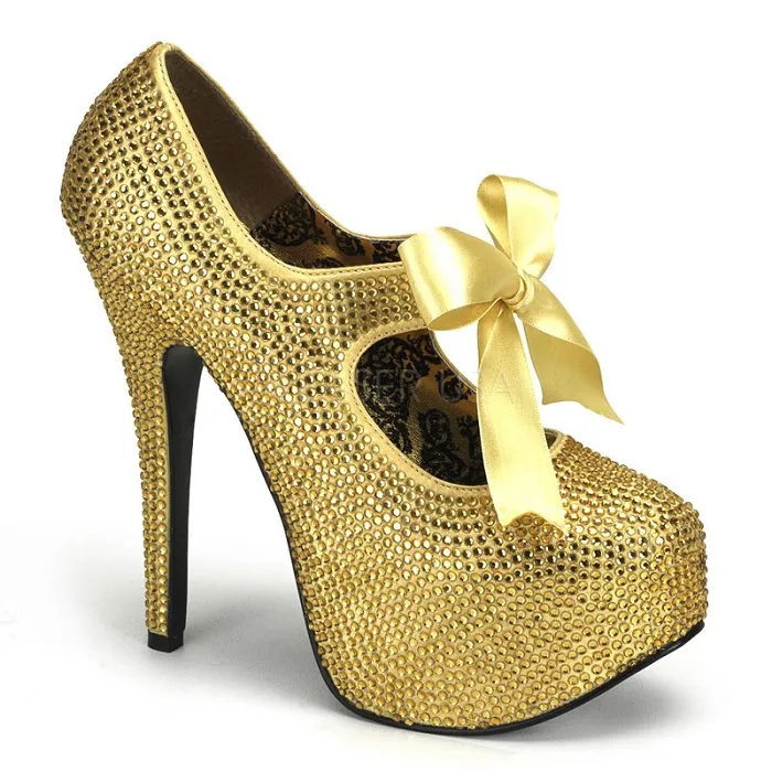 5 3/4" Heel Rhinestone Platform (Teeze-04R Final Sale)