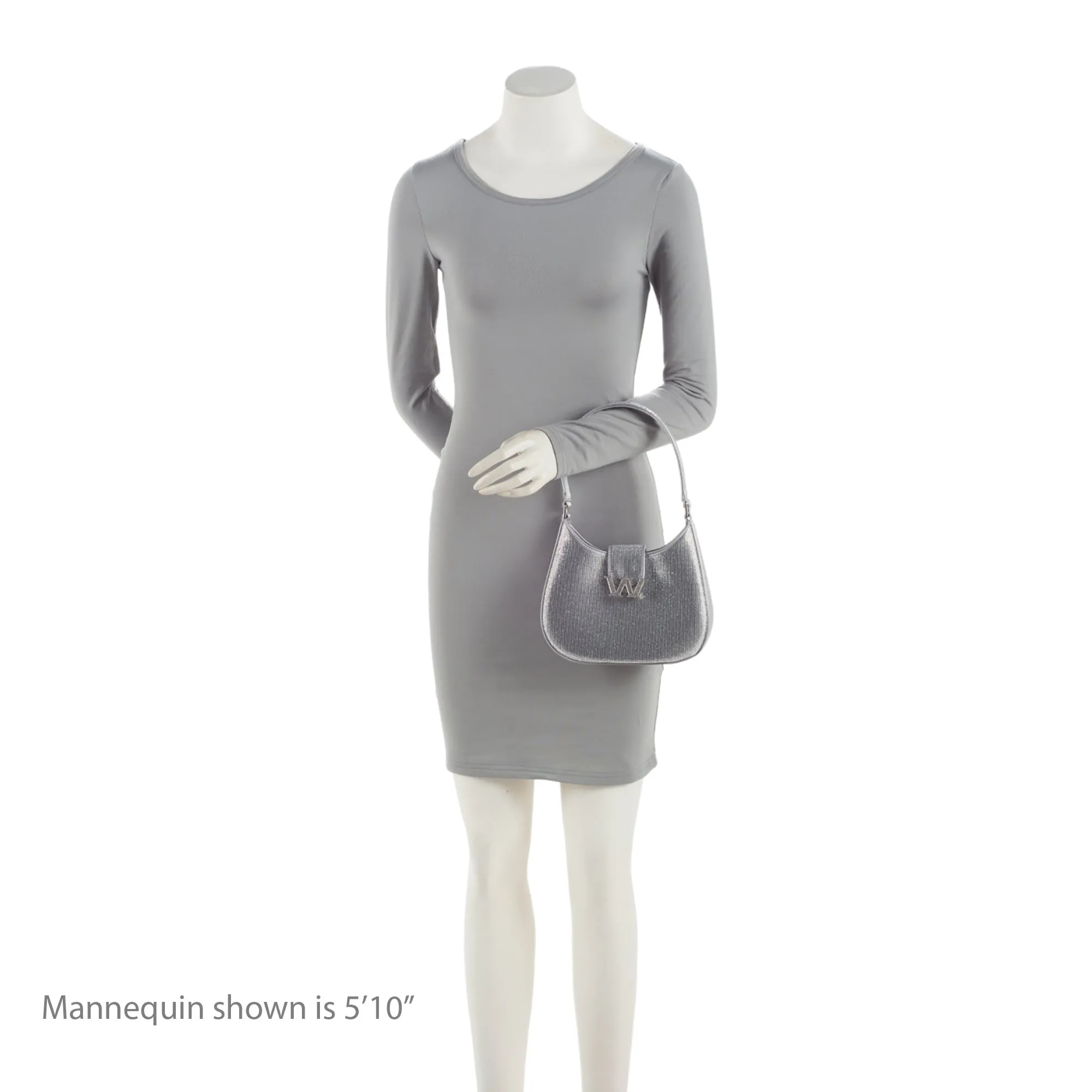Alexander Wang Satin Crystal Embellished Legacy W Small Hobo (SHF-1wfdbz)