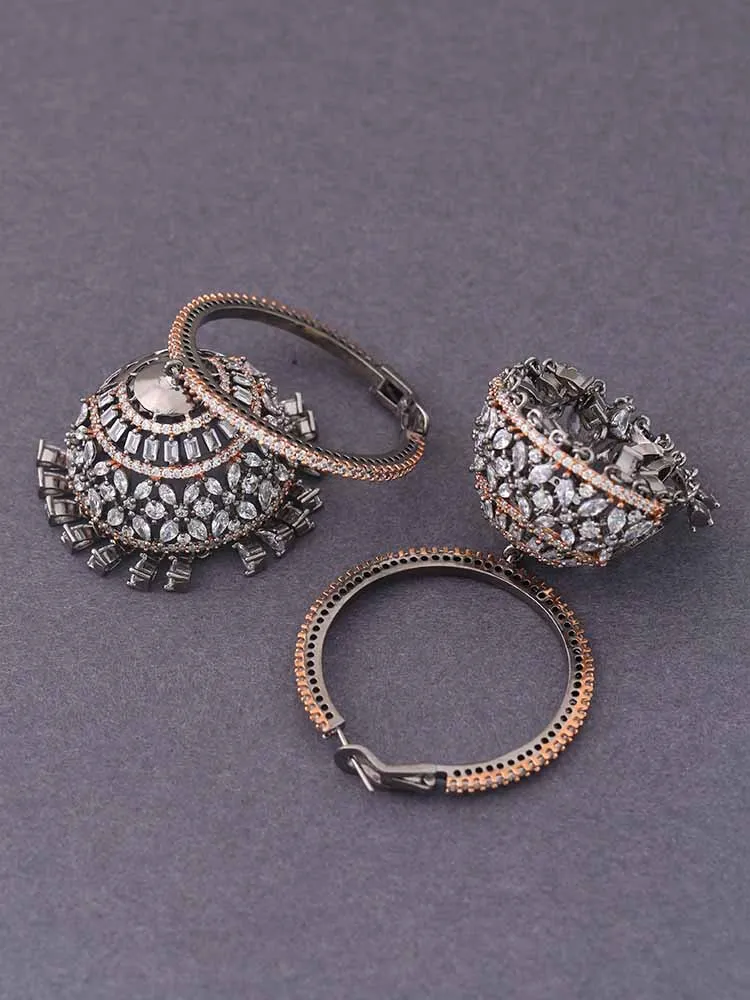 Antique Prifti Zirconia Jhumkis