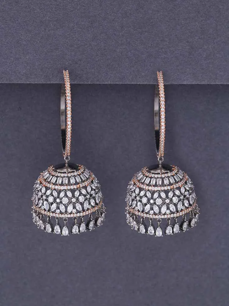 Antique Prifti Zirconia Jhumkis