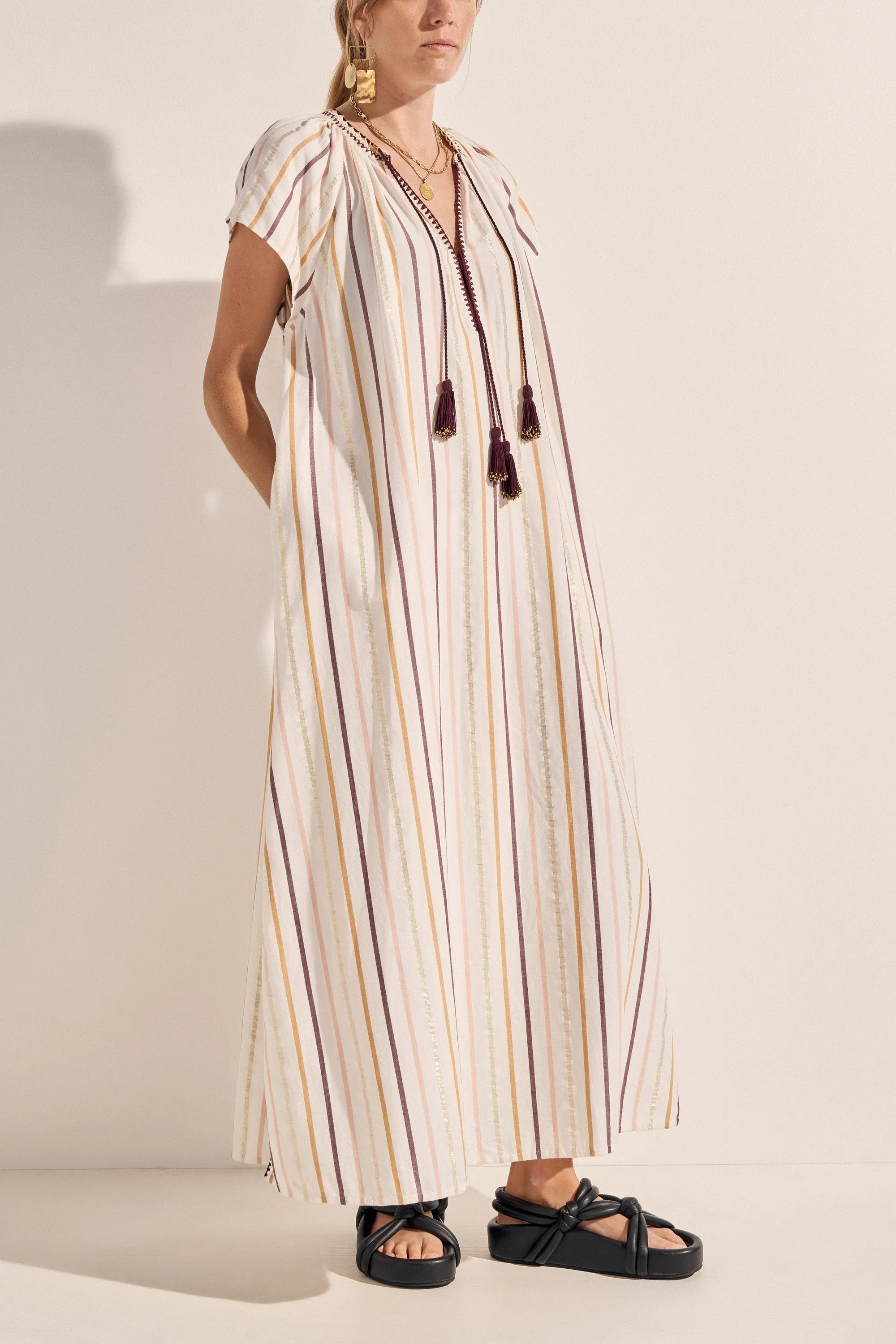 Aphea Casablanca Stripe Caftan