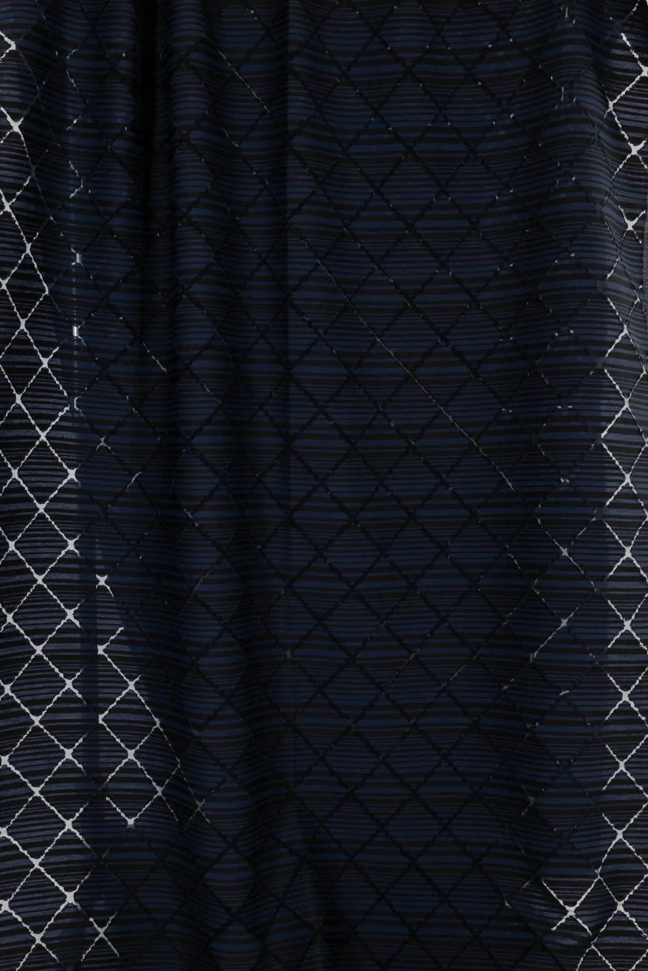 Blue Diamond Jacquard Italian Woven -2 units (1 yard)