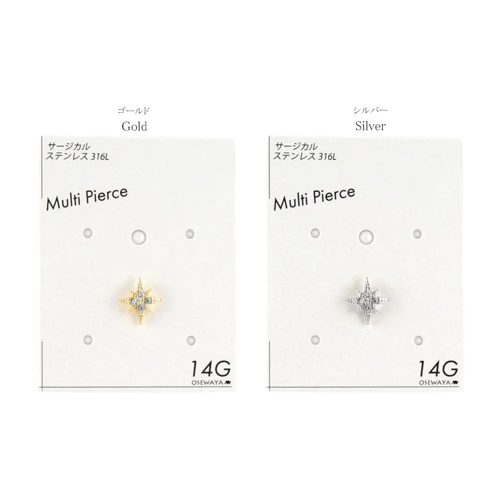 Bright Star Barbell Earrings
