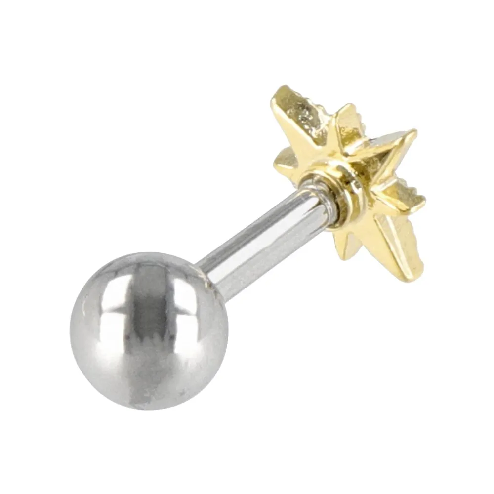 Bright Star Barbell Earrings