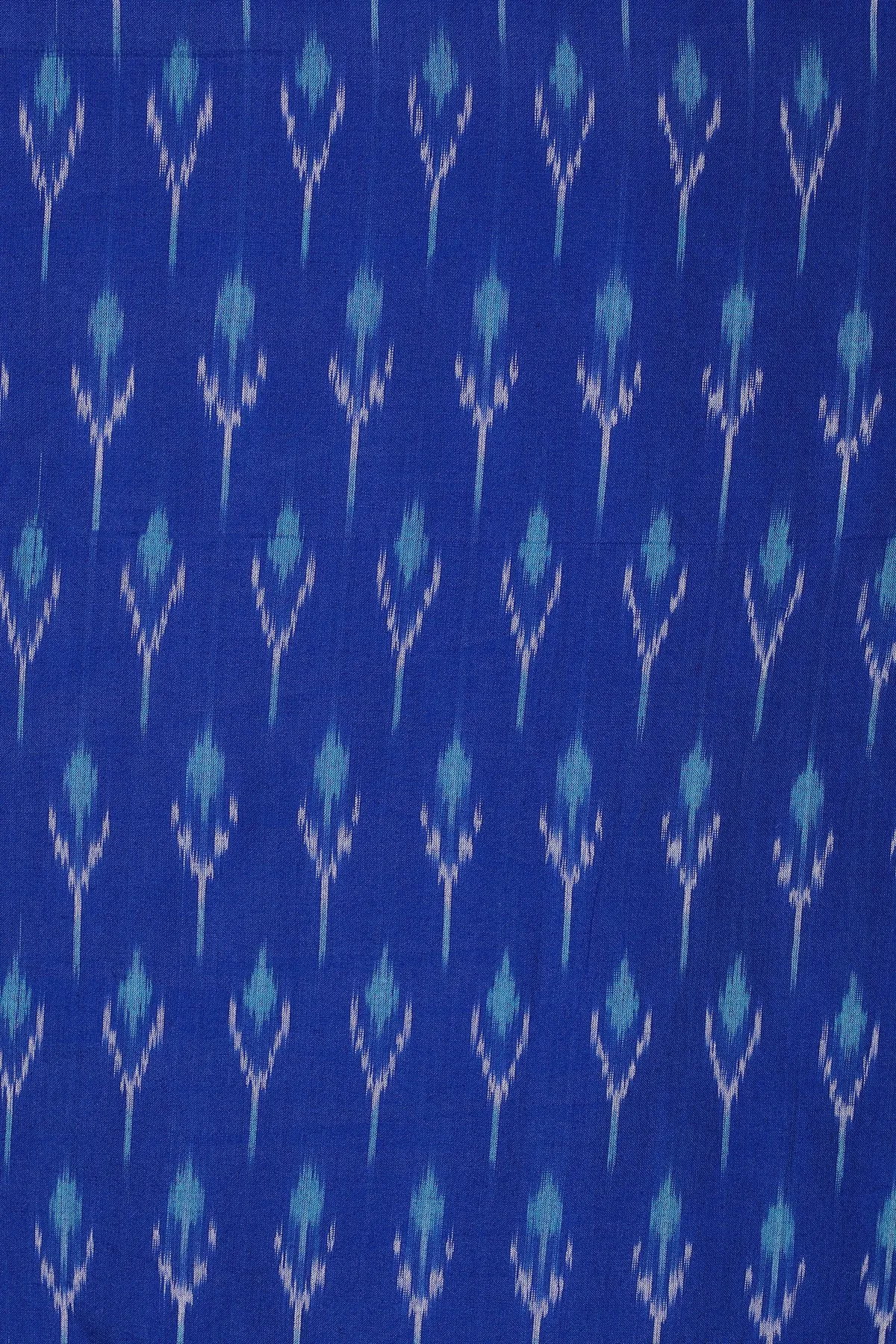 Brindisi Blue Cotton Ikat Maxi Kaftan Dress