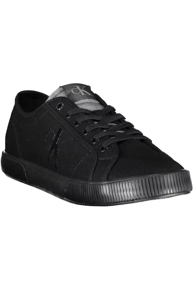 Calvin Klein Black Cotton Men Men's Sneaker