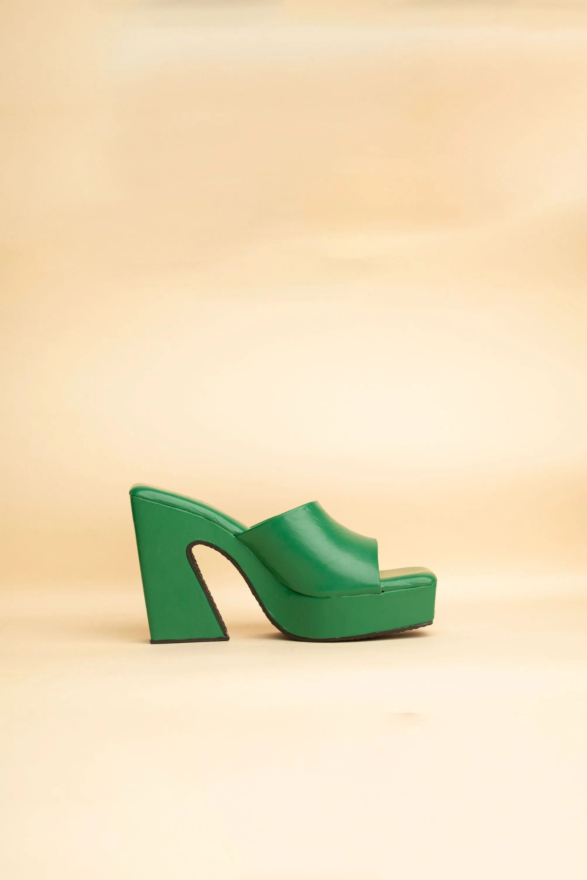 Camellia Green Heels