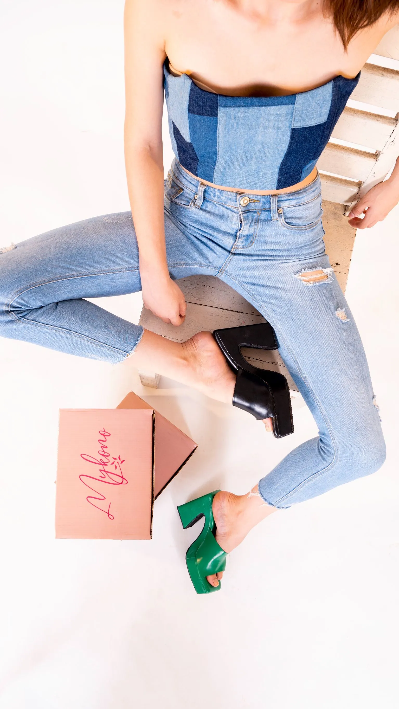 Camellia Green Heels
