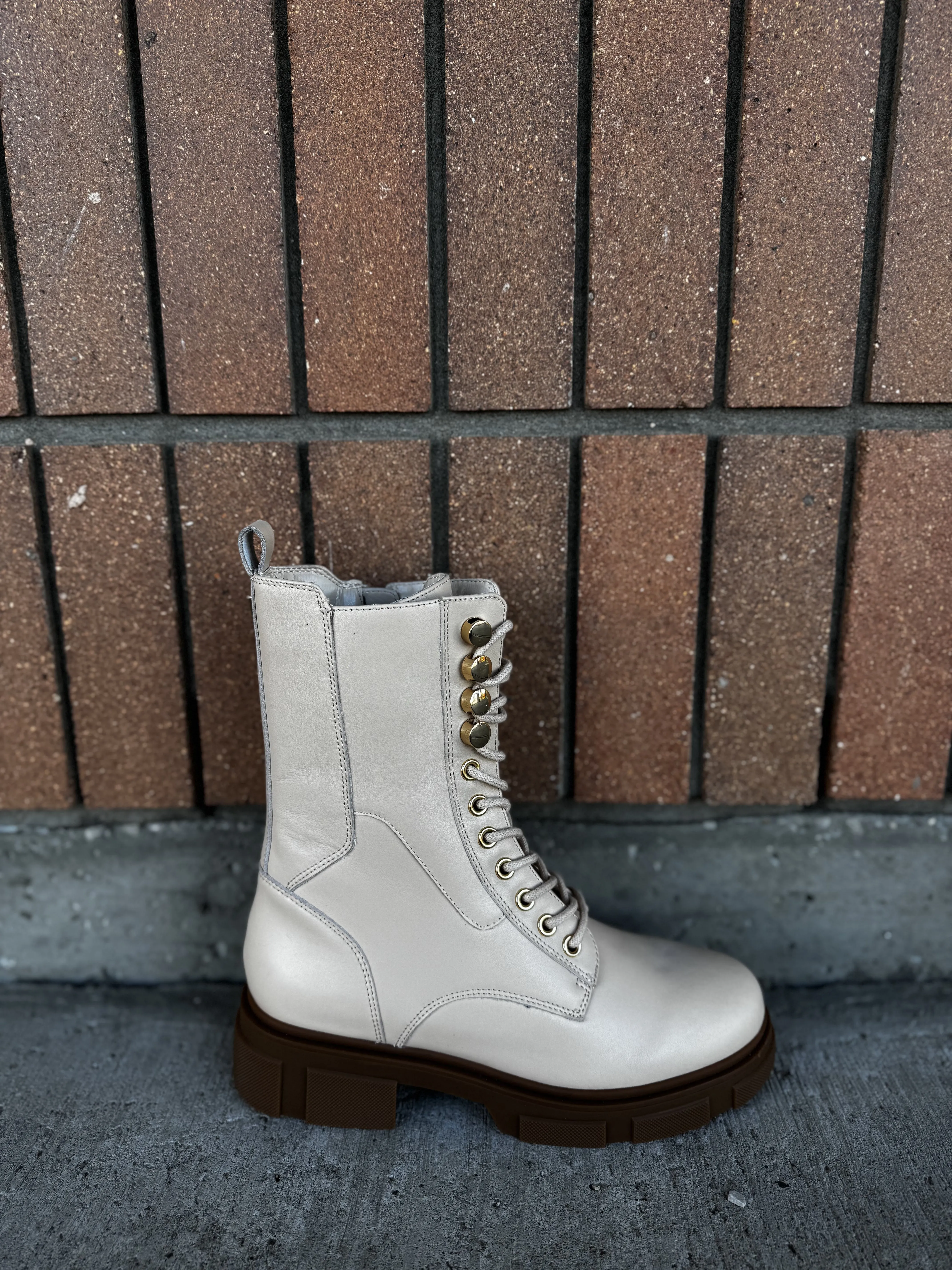 Cara Cream Leather WATERPROOF Boot