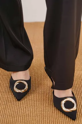 CHER SATIN HEEL