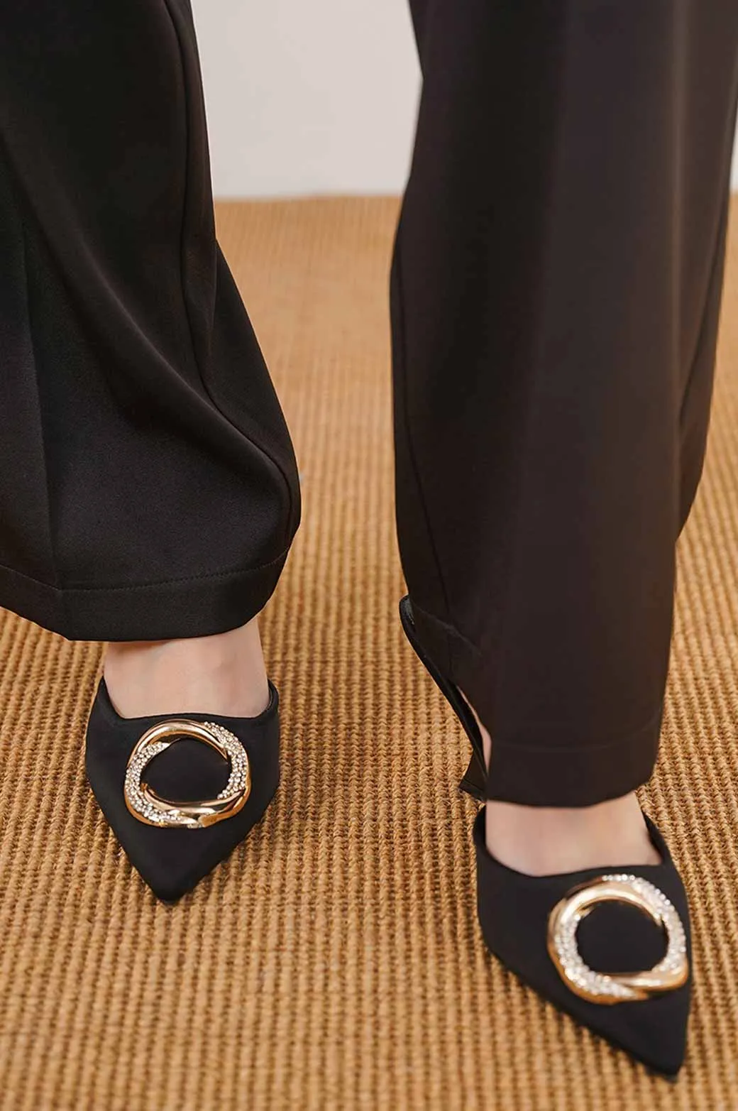 CHER SATIN HEEL
