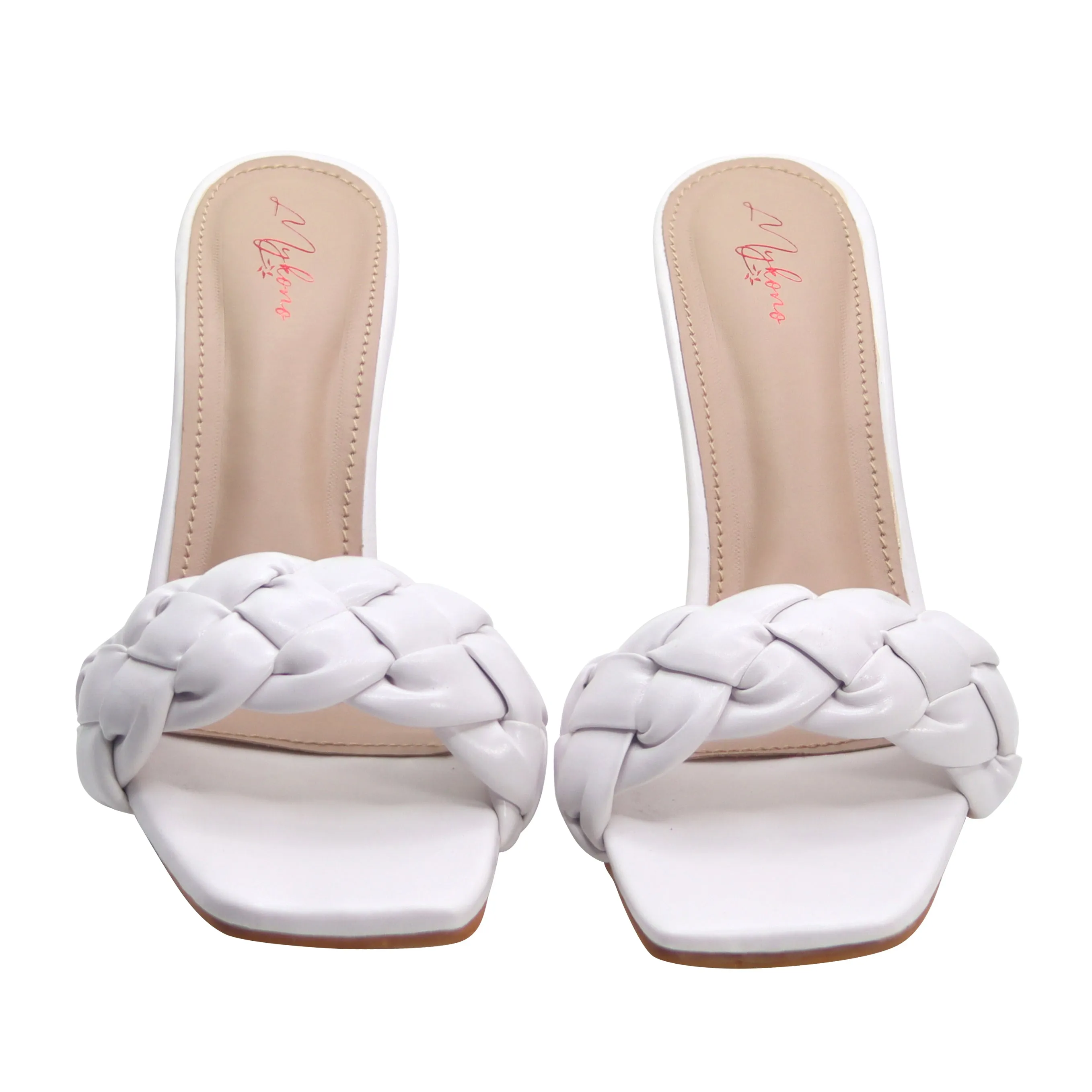Clara White Heels