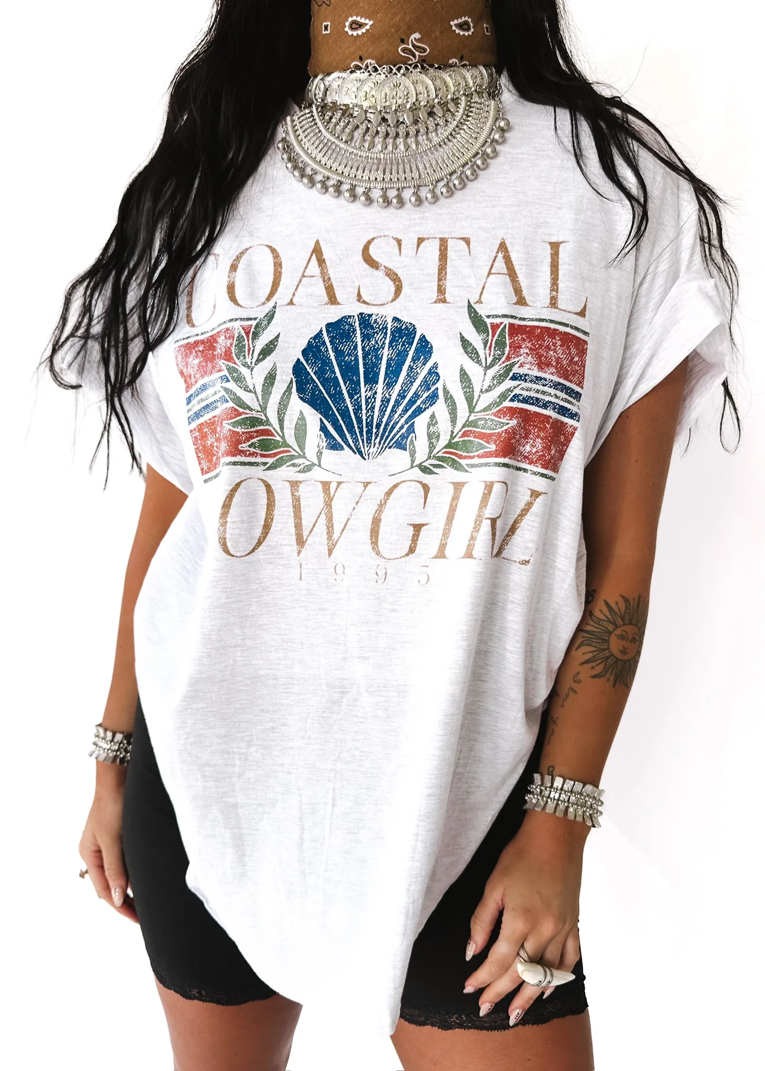 COASTAL COWGIRL SIDE SLIT TEE