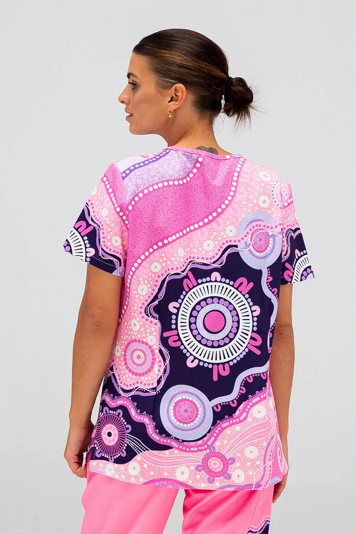 (Custom) A Woman's Connection Women's Single Pocket Scrub Top