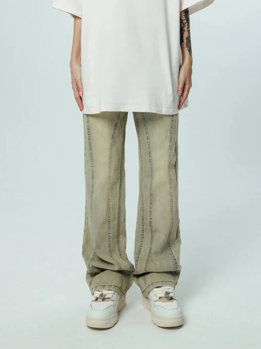 DressBetty - 2024 Korean Baggy Graphic Y2K Jeans