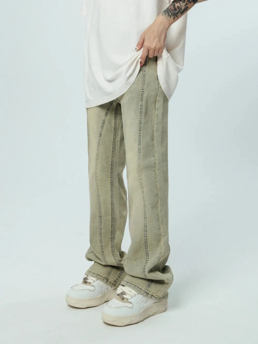 DressBetty - 2024 Korean Baggy Graphic Y2K Jeans