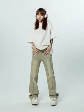 DressBetty - 2024 Korean Baggy Graphic Y2K Jeans