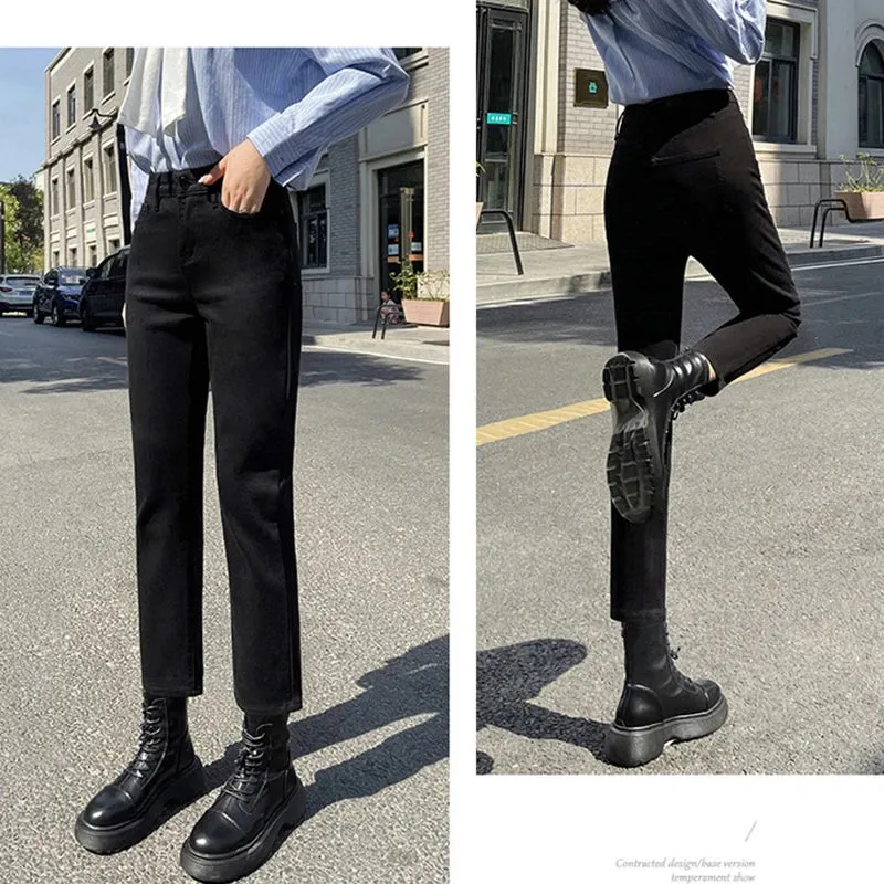 DressBetty - 2024 Relaxed Fit Boyfriend Denim Cargo Y2K Streetwear Straight Leg Jeans