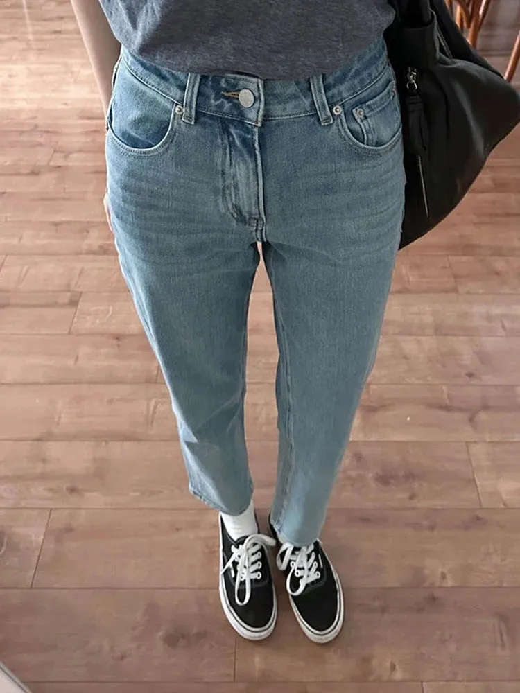 DressBetty - 2024 Relaxed Fit Boyfriend Denim Cargo Y2K Streetwear Straight Leg Jeans