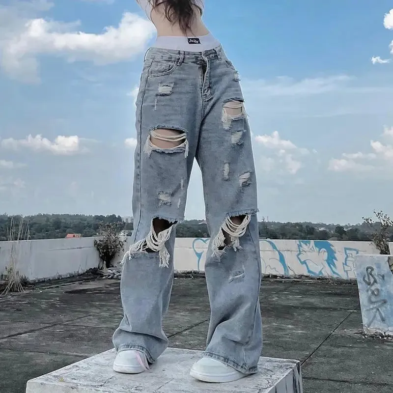 DressBetty - 2024 Streetwear Mid Waist Ladies Cargo Pants Straight Style