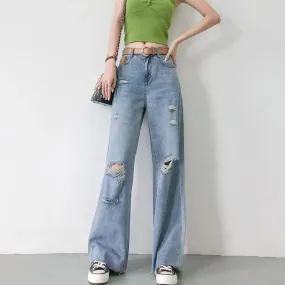 DressBetty - 2024 Undefined Straight Mom Jeans Female Pants Jeans