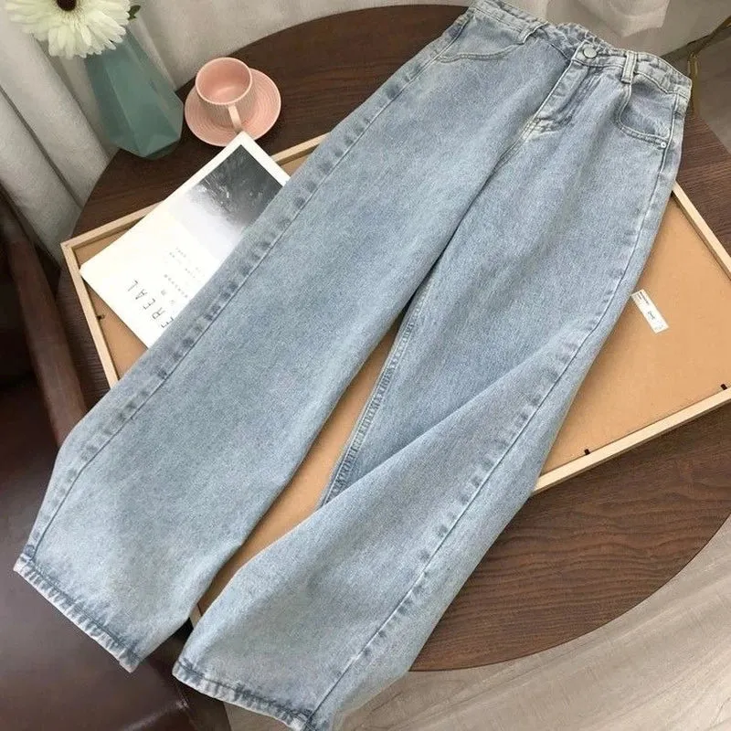 DressBetty - 2024 Undefined Straight Mom Jeans Female Pants Jeans