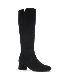 GABOR Black Suede Knee Boot 68917