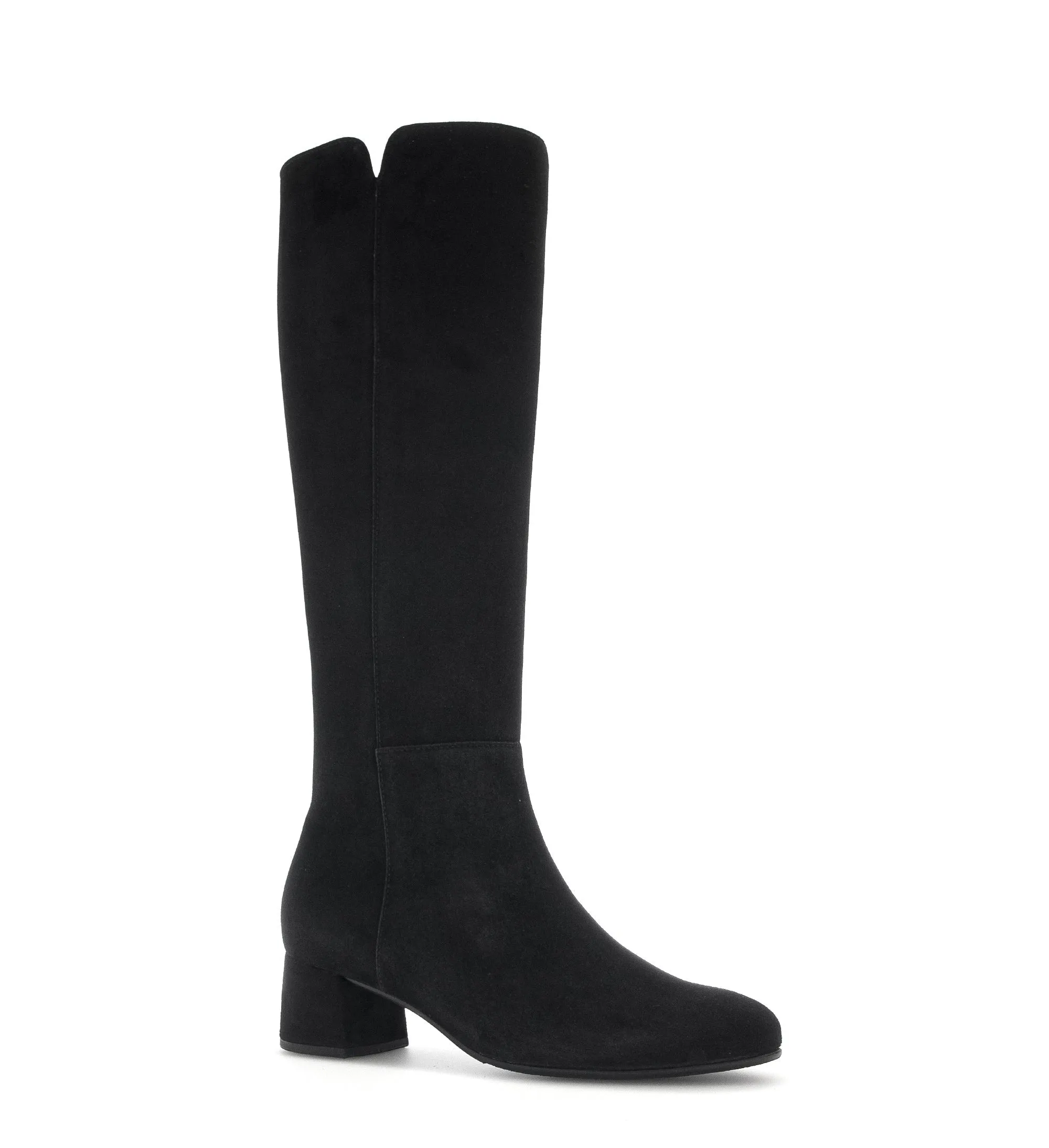 GABOR Black Suede Knee Boot 68917