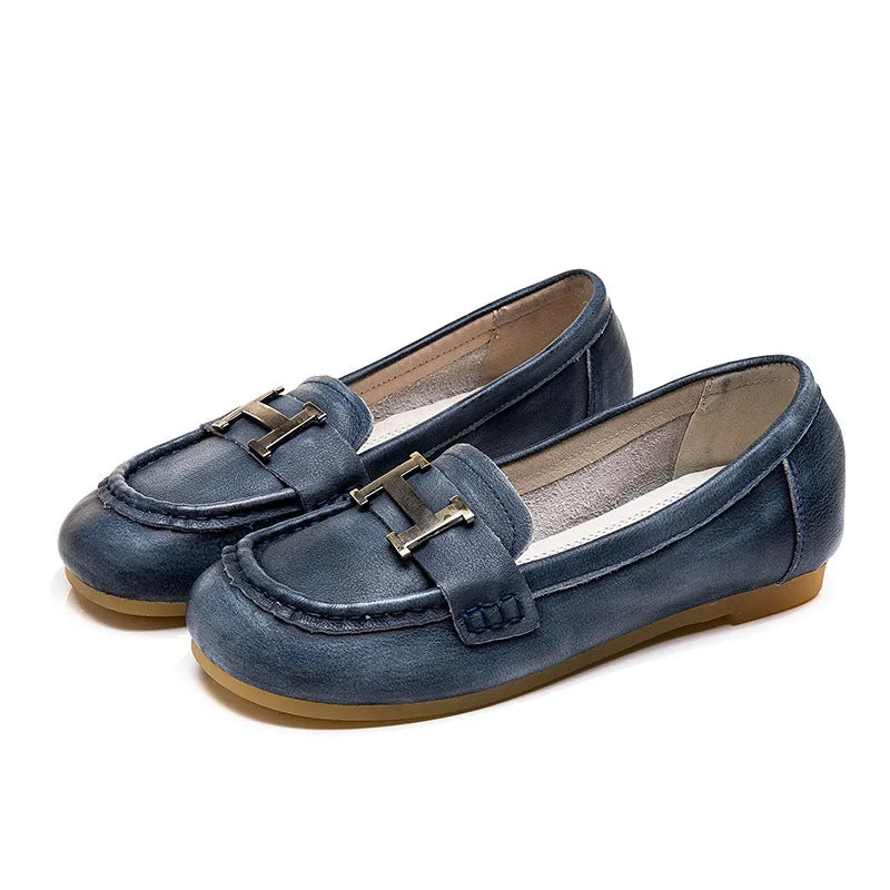 Gift Shoes Spring Summer Flat Handmade Women Flats/Pink