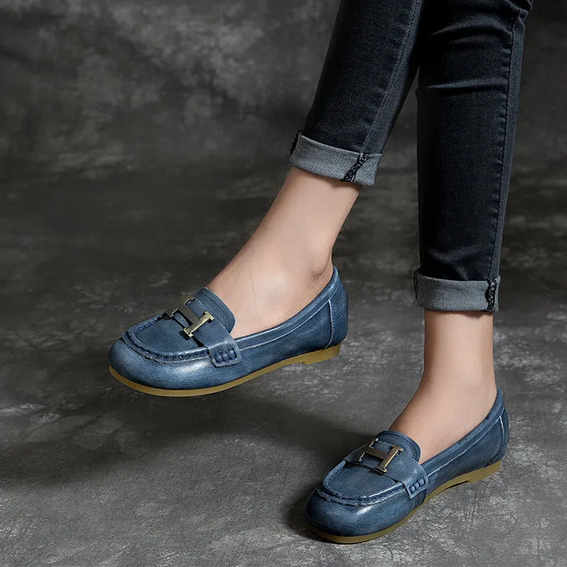 Gift Shoes Spring Summer Flat Handmade Women Flats/Pink