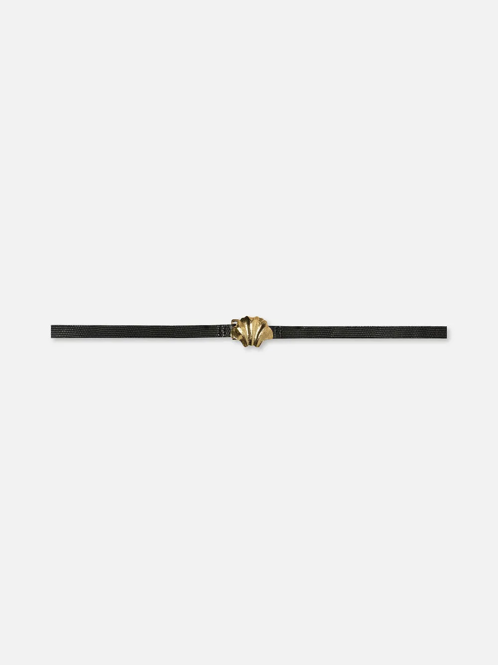 Gingko Leaf Belt -- Black