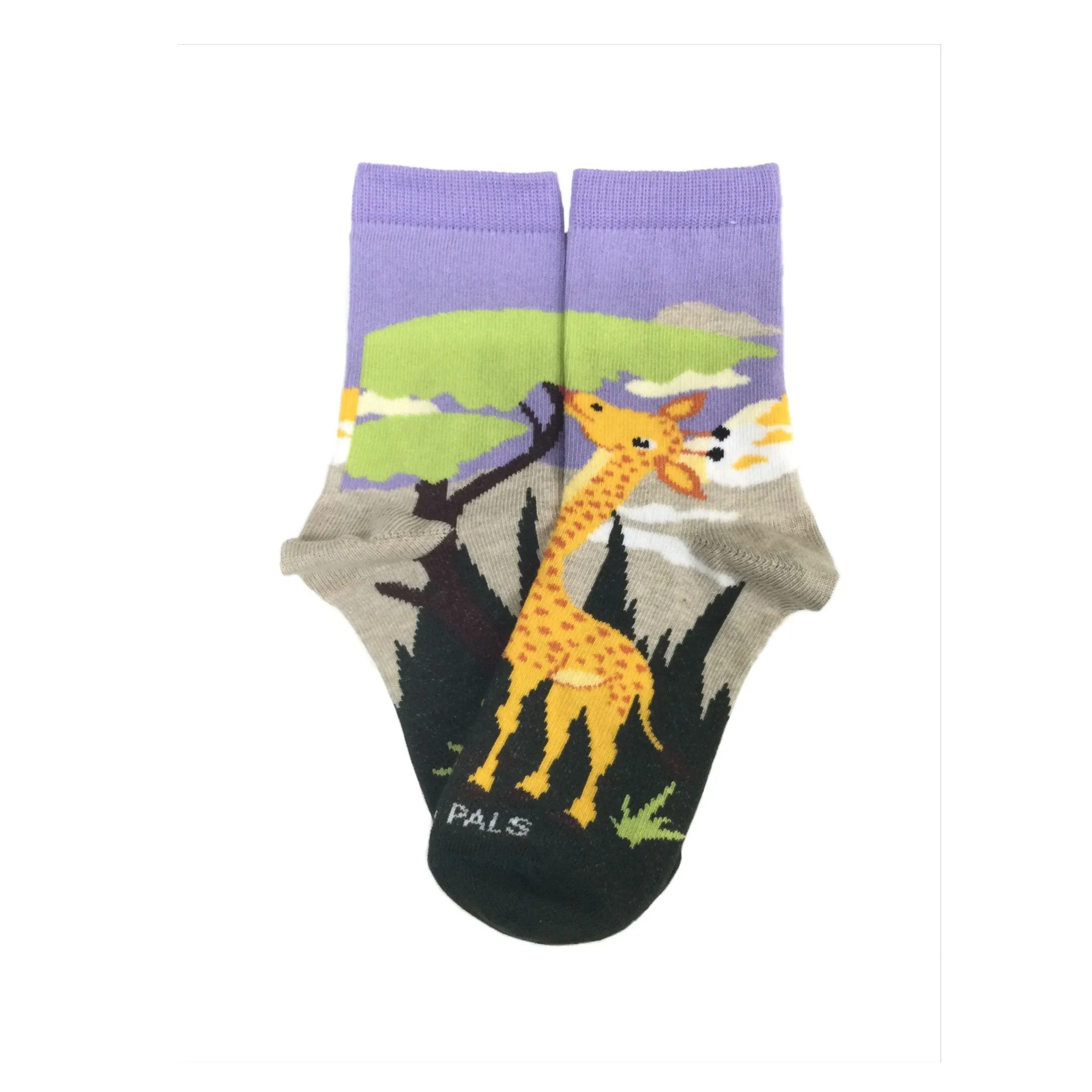 Giraffe Loves Veggie Socks (Ages 3-7) from the Sock Panda