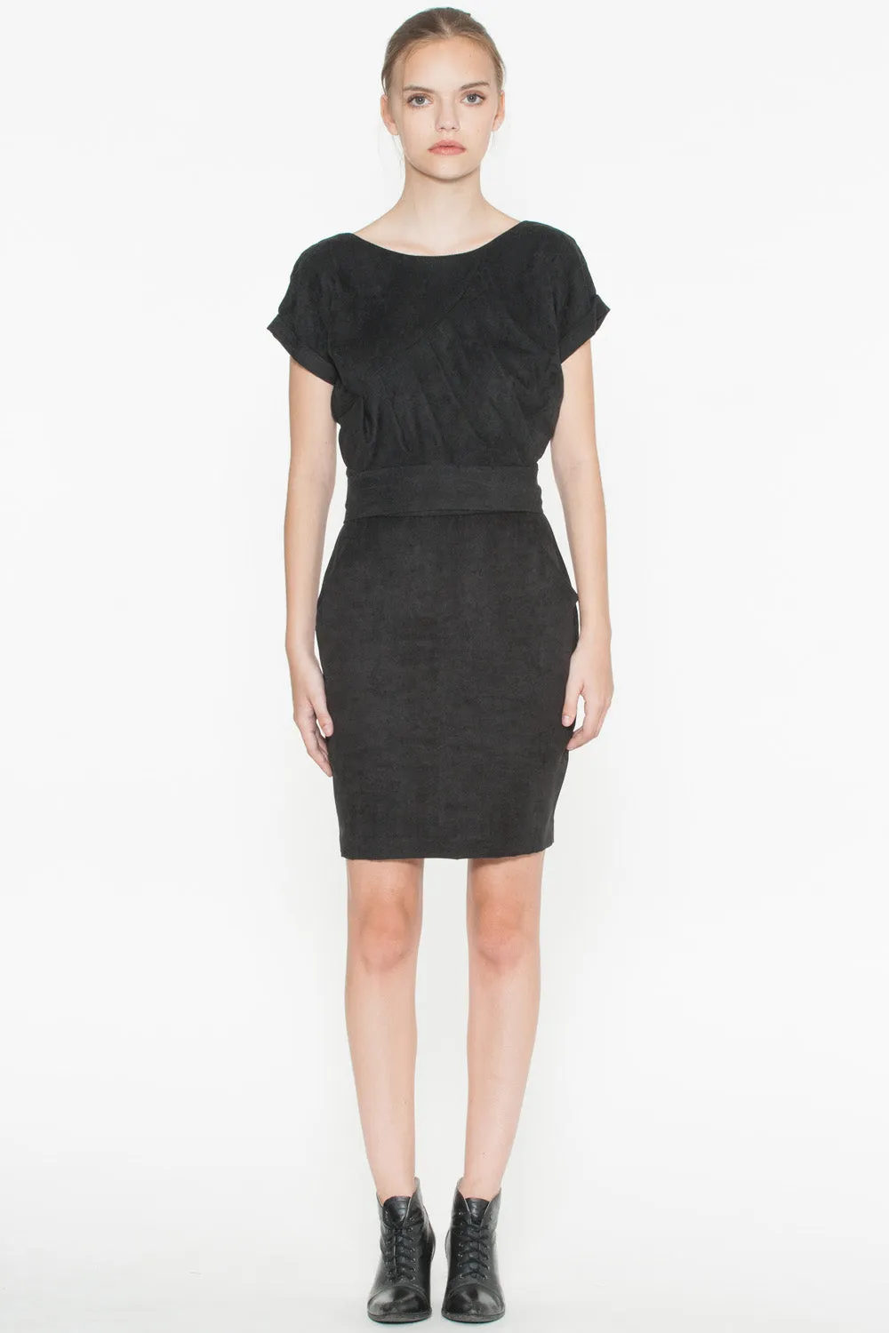 Jean Dress Faux Suede