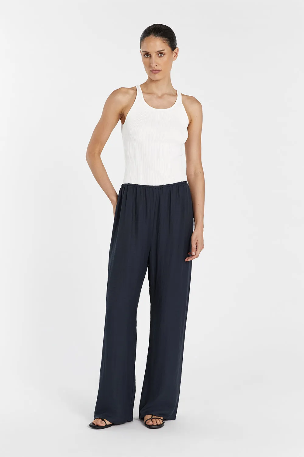 JOLIE SLATE MARLE DRAWSTRING PANT