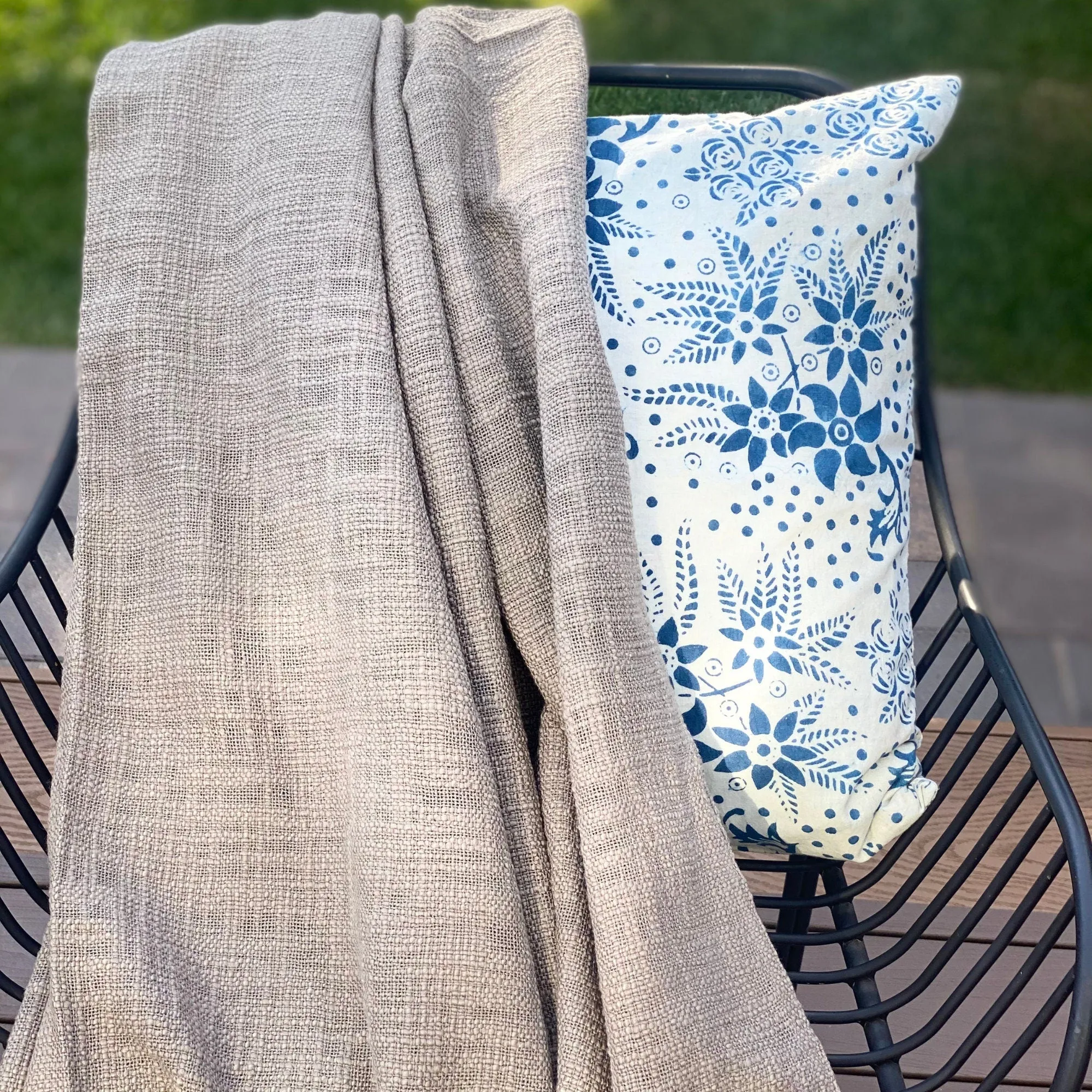 light gray throw blanket for bed, college dorm decor for girls, Indian blanket throw blanket for couch, grandma gift decor, new home gifts