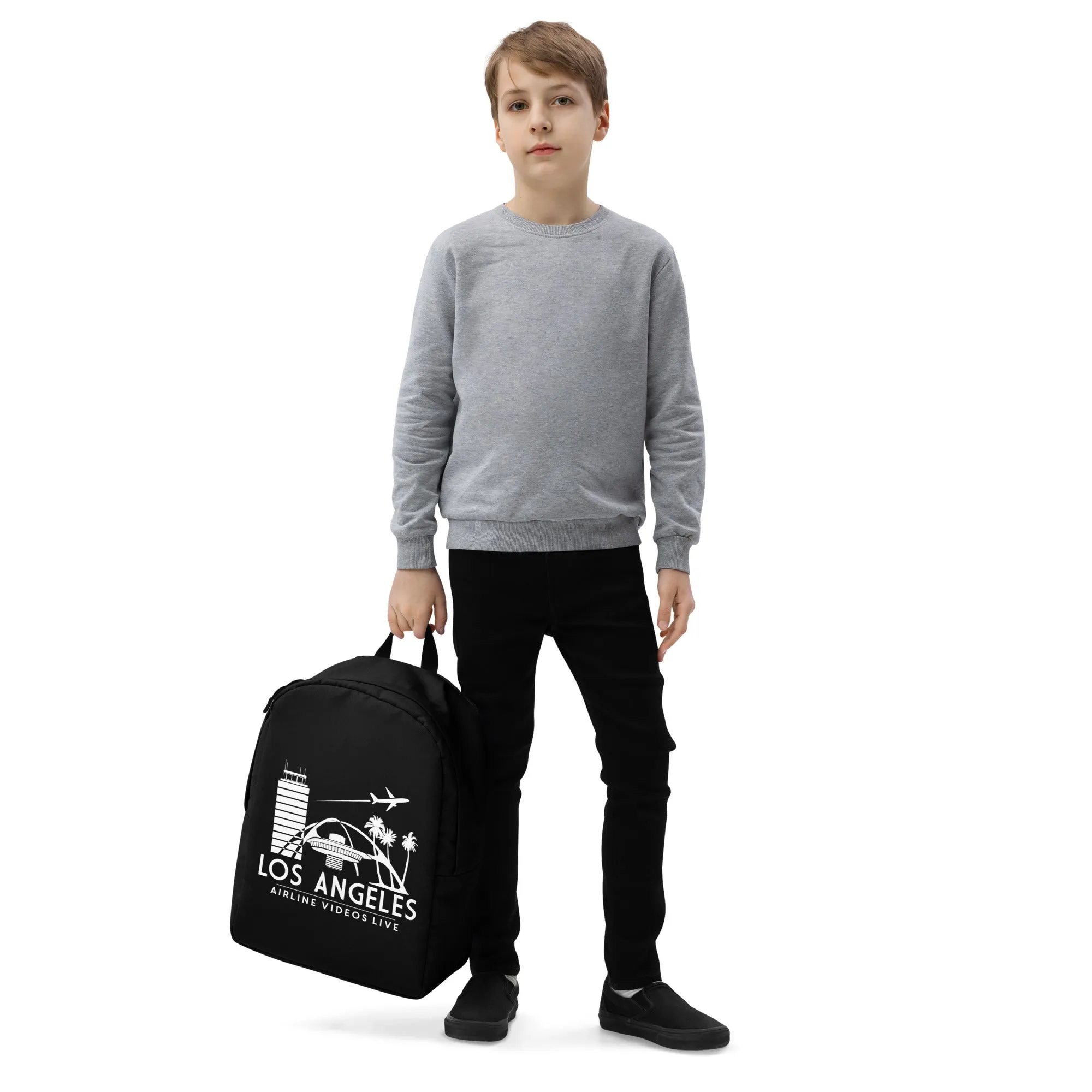 LOS ANGELES AVL (BLACK) Minimalist Backpack