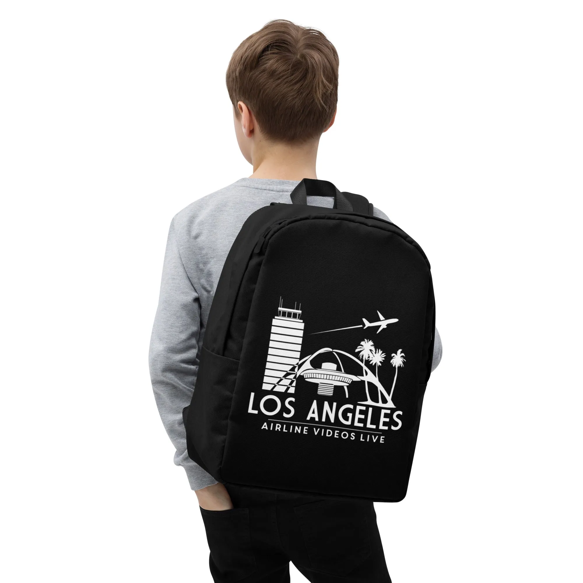 LOS ANGELES AVL (BLACK) Minimalist Backpack