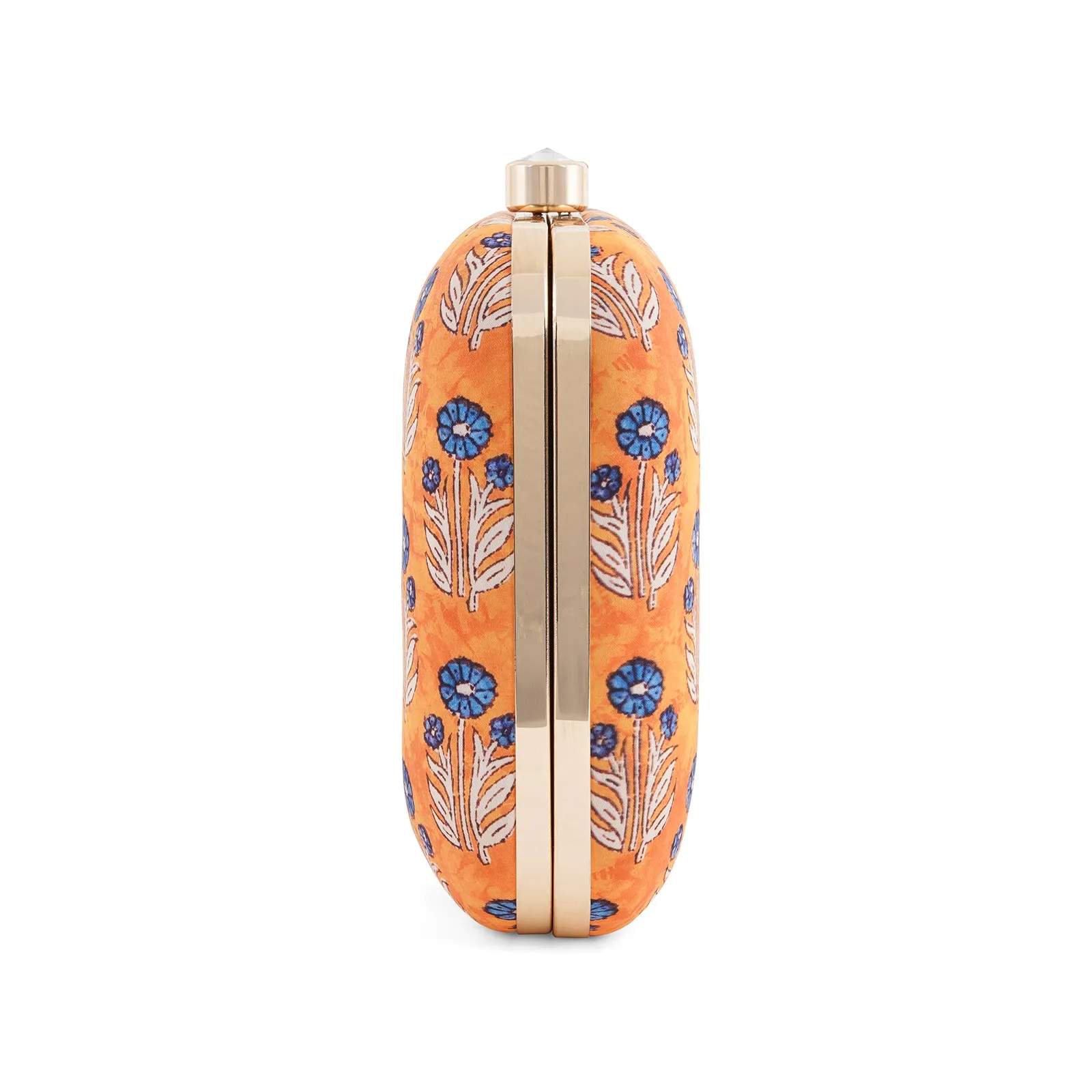 Mustard Madness Printed Clutch