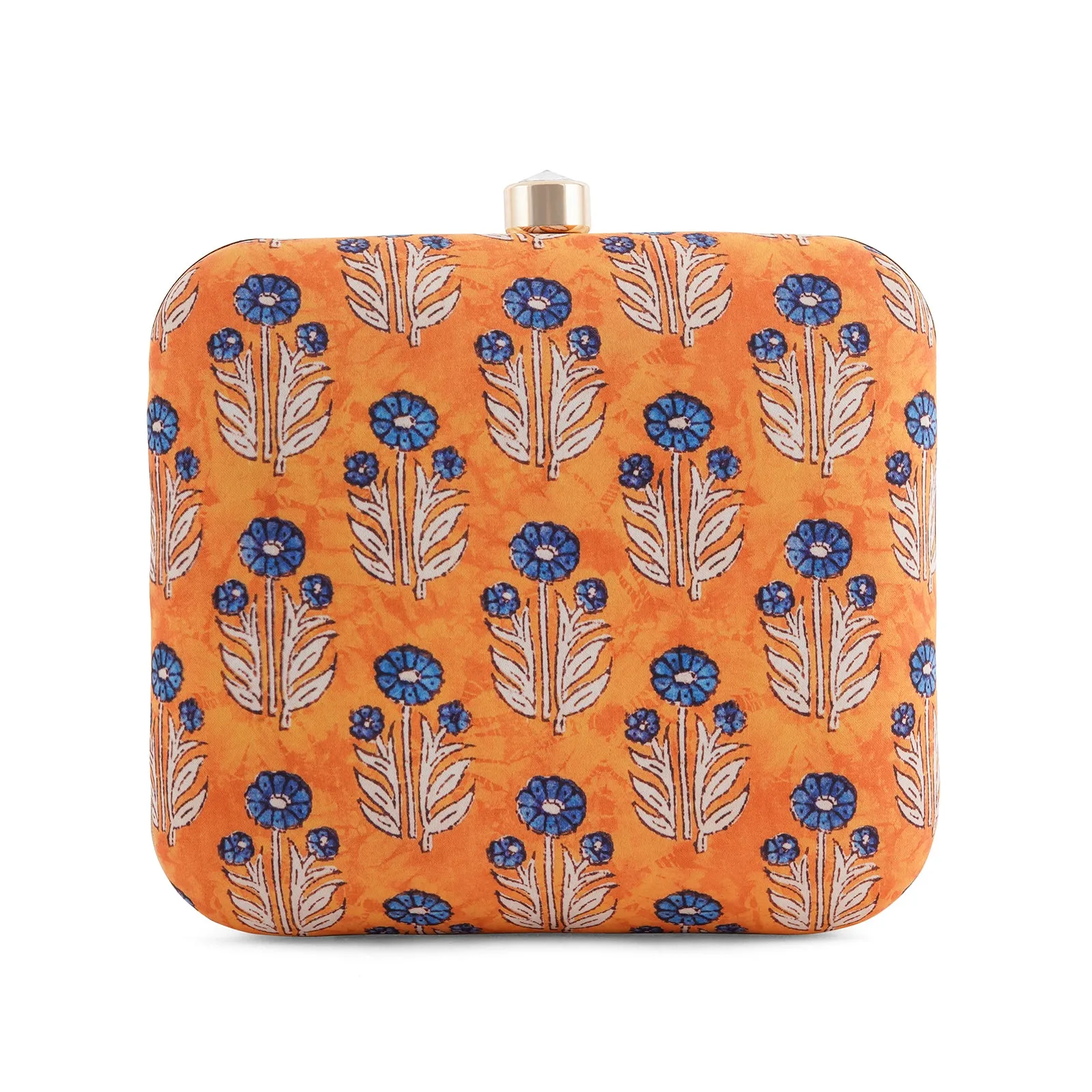 Mustard Madness Printed Clutch