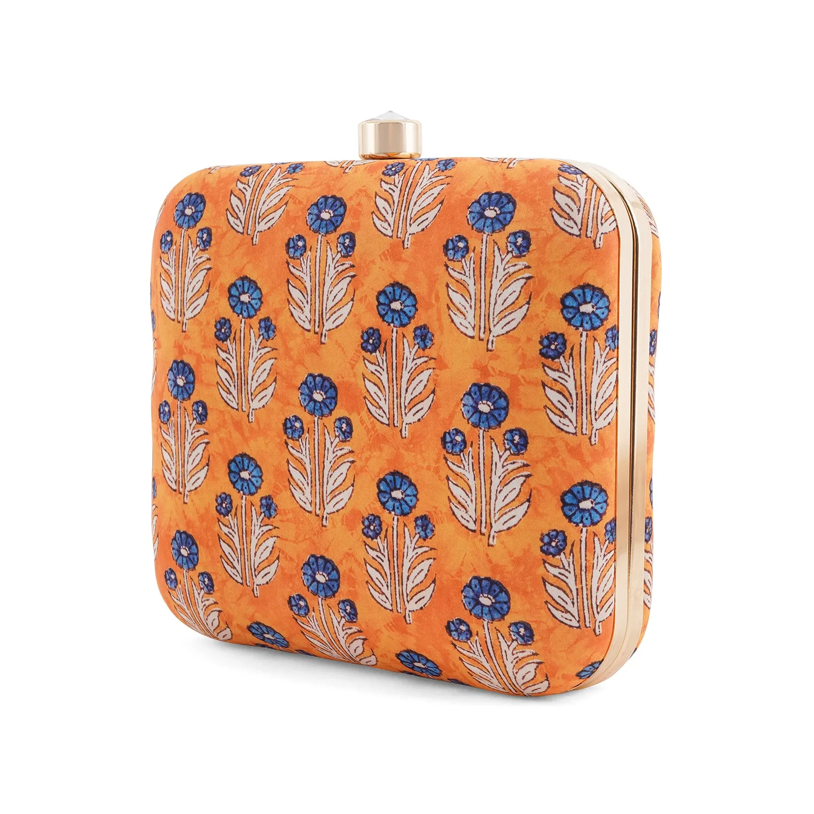 Mustard Madness Printed Clutch