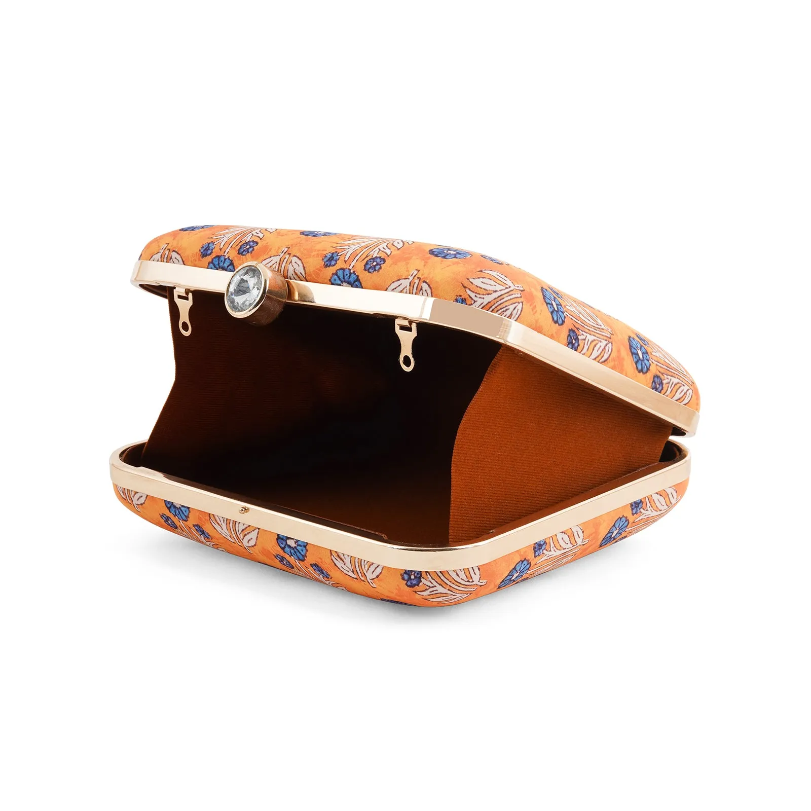 Mustard Madness Printed Clutch