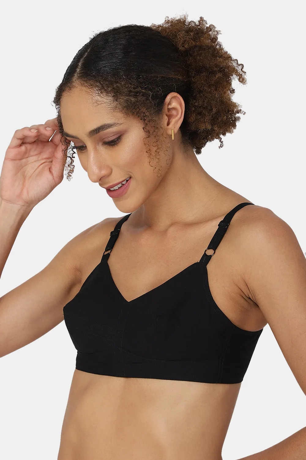 Naidu Hall Full Coverage Non-Wired Non-Padded Everyday Minimiser Saree Bra - Cotton - E_SB