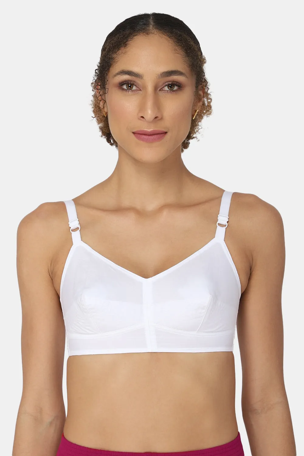Naidu Hall Full Coverage Non-Wired Non-Padded Everyday Minimiser Saree Bra - Cotton - E_SB