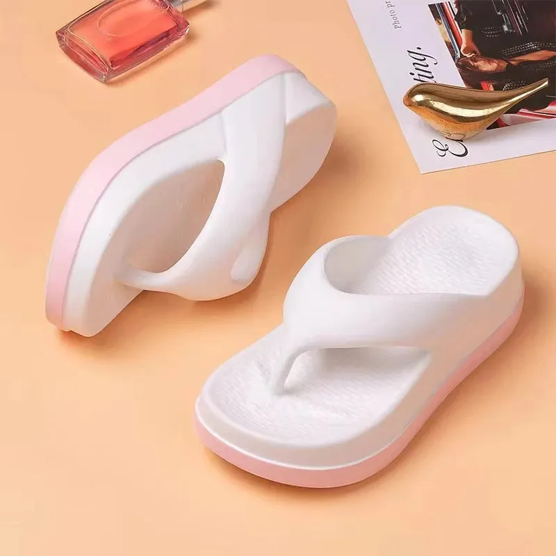 Outlandish EVA Woman flip flops super soft thick soles Summer outdoor shoes Non-slip High-quality Trendy Design Women's sandals