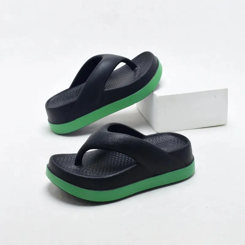 Outlandish EVA Woman flip flops super soft thick soles Summer outdoor shoes Non-slip High-quality Trendy Design Women's sandals