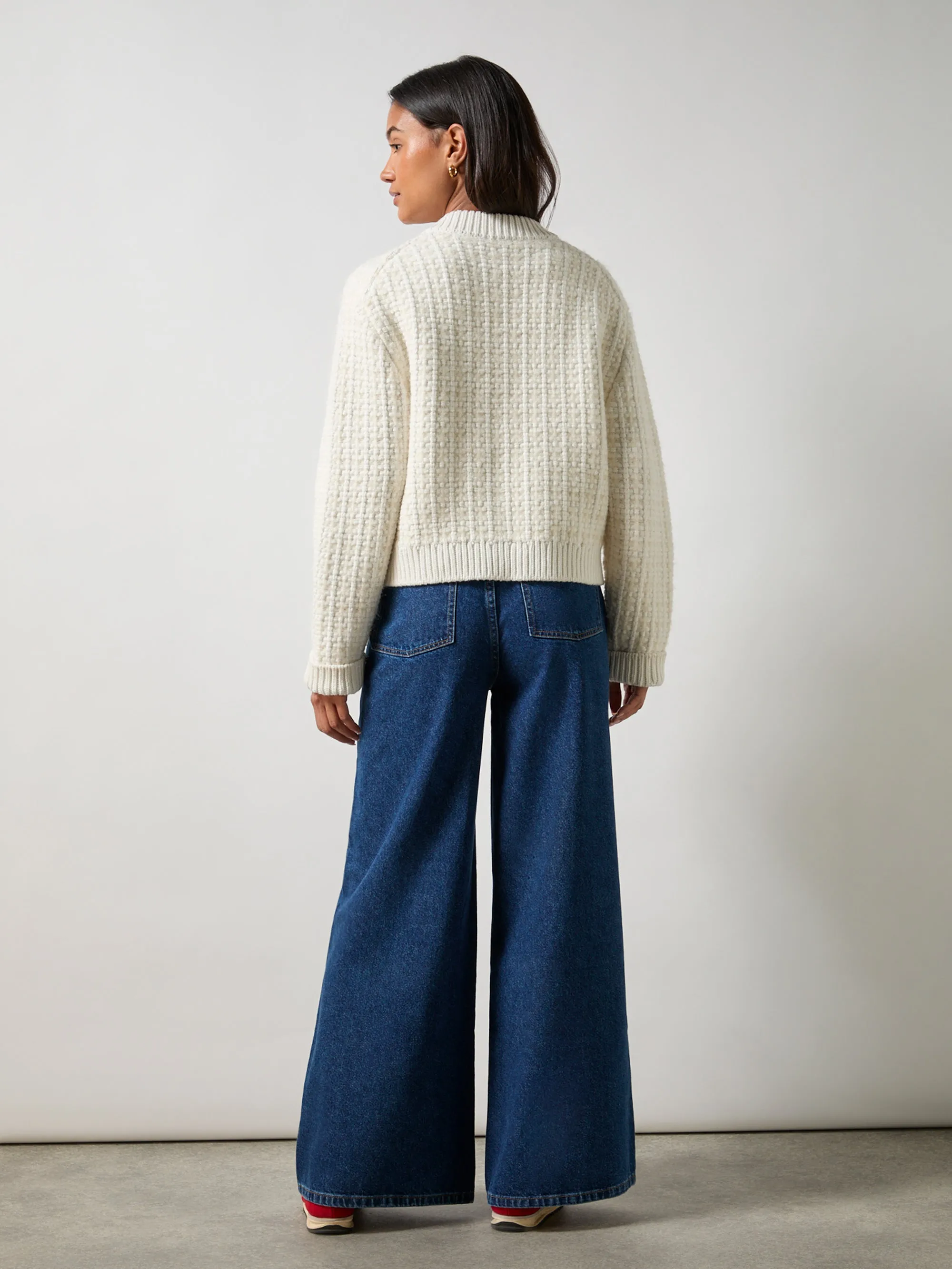 Petite Blue Wide Leg Jean
