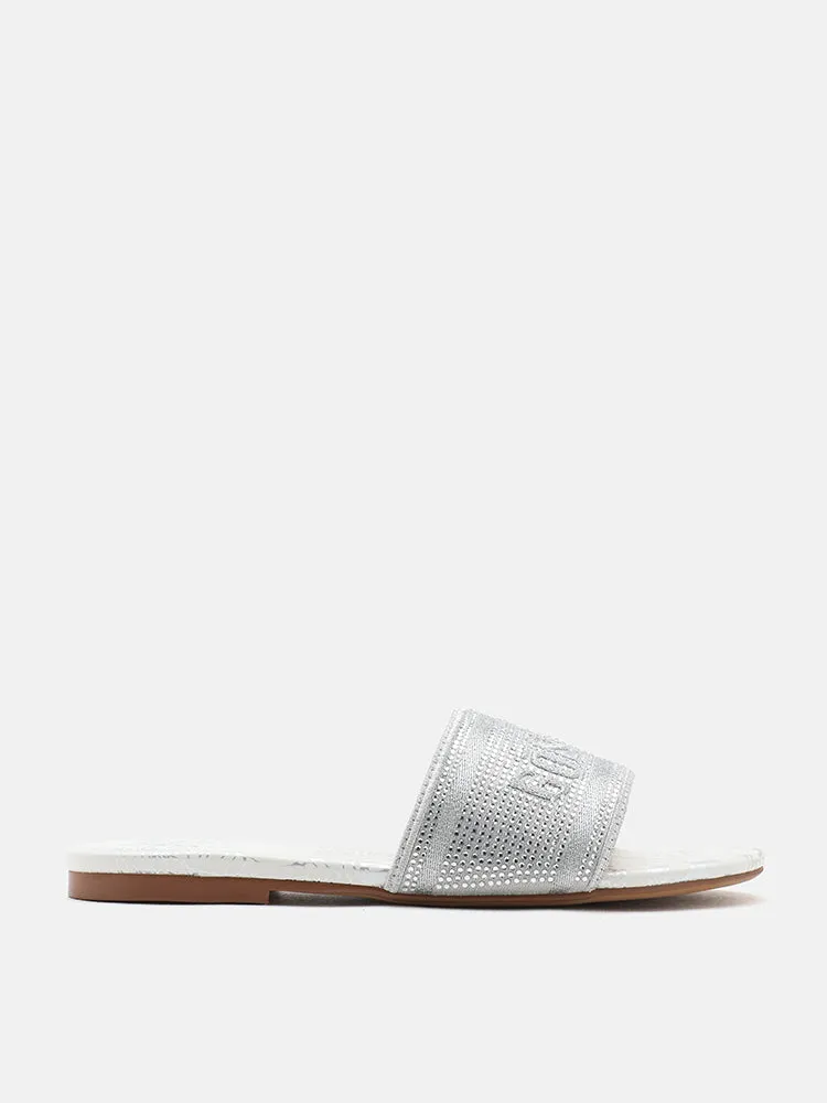 [SALE]Florence Crystal Embroidered Slides