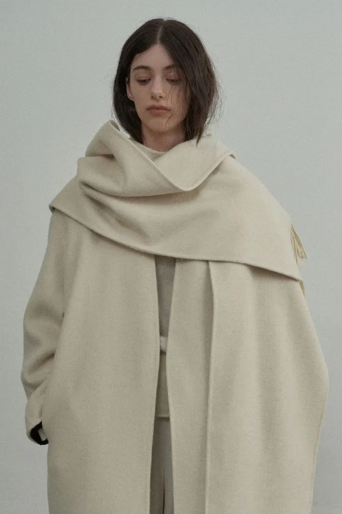 Soft fine wool blended tassels shawl | 5 color