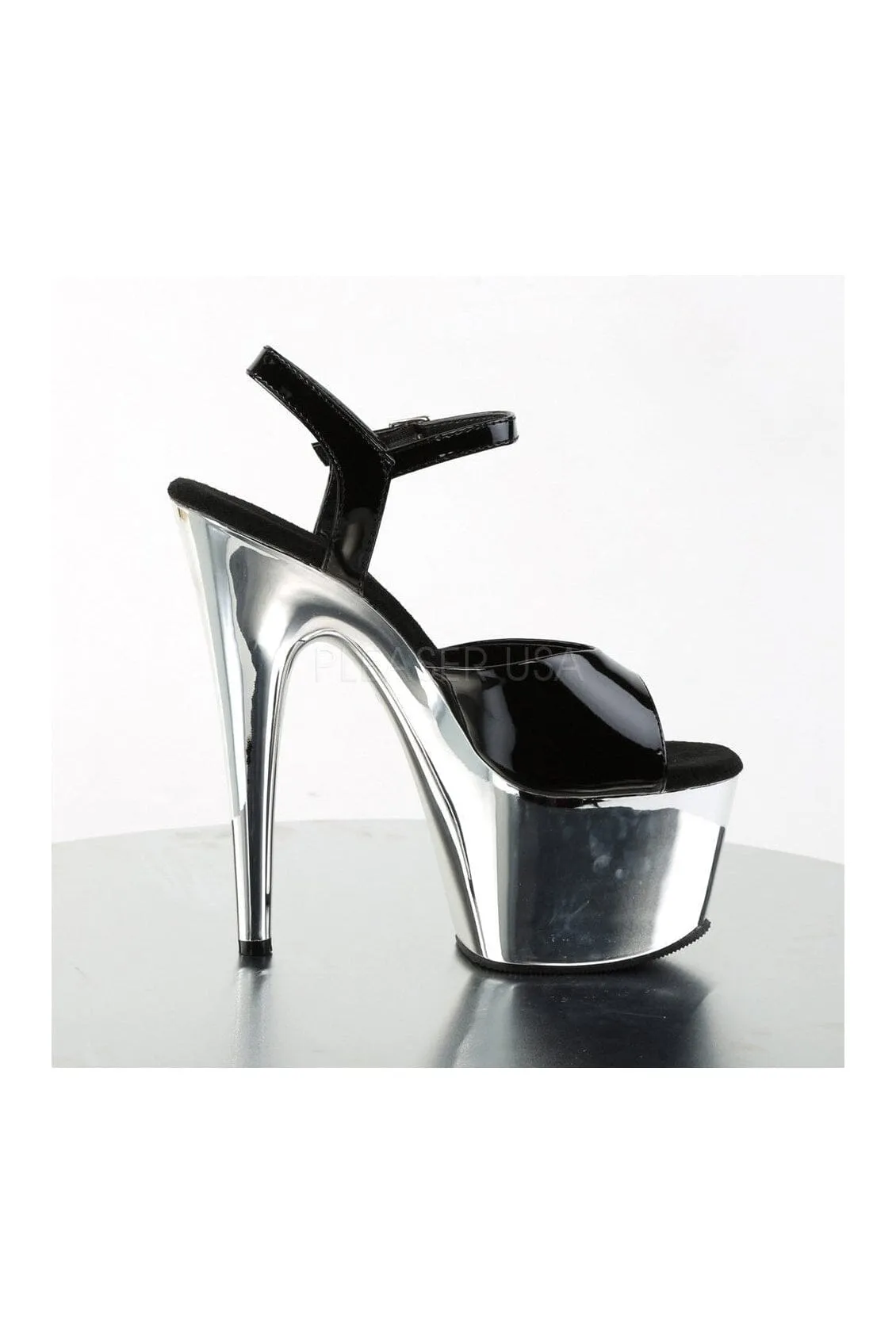 SS-ADORE-709 Platform Sandal  | Black Patent